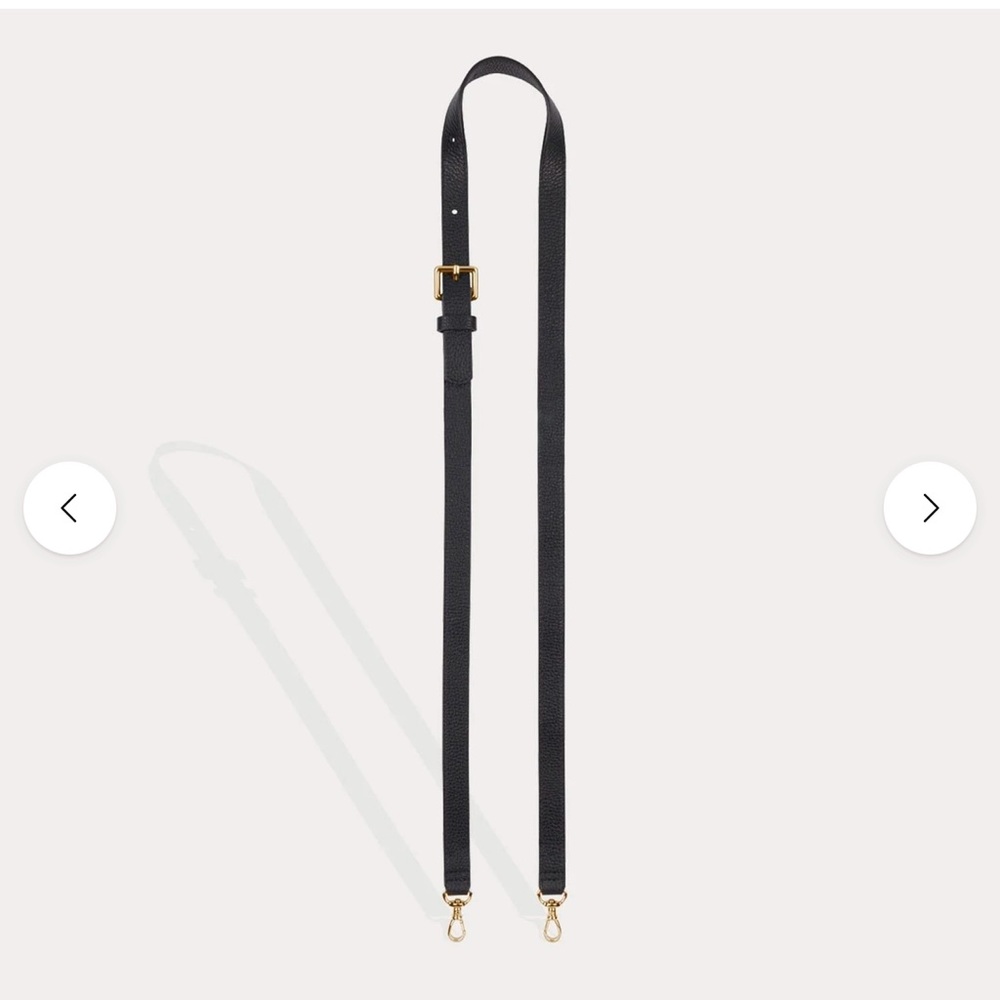 NWT Bandolier Hailey Strap Only - Black/Gold